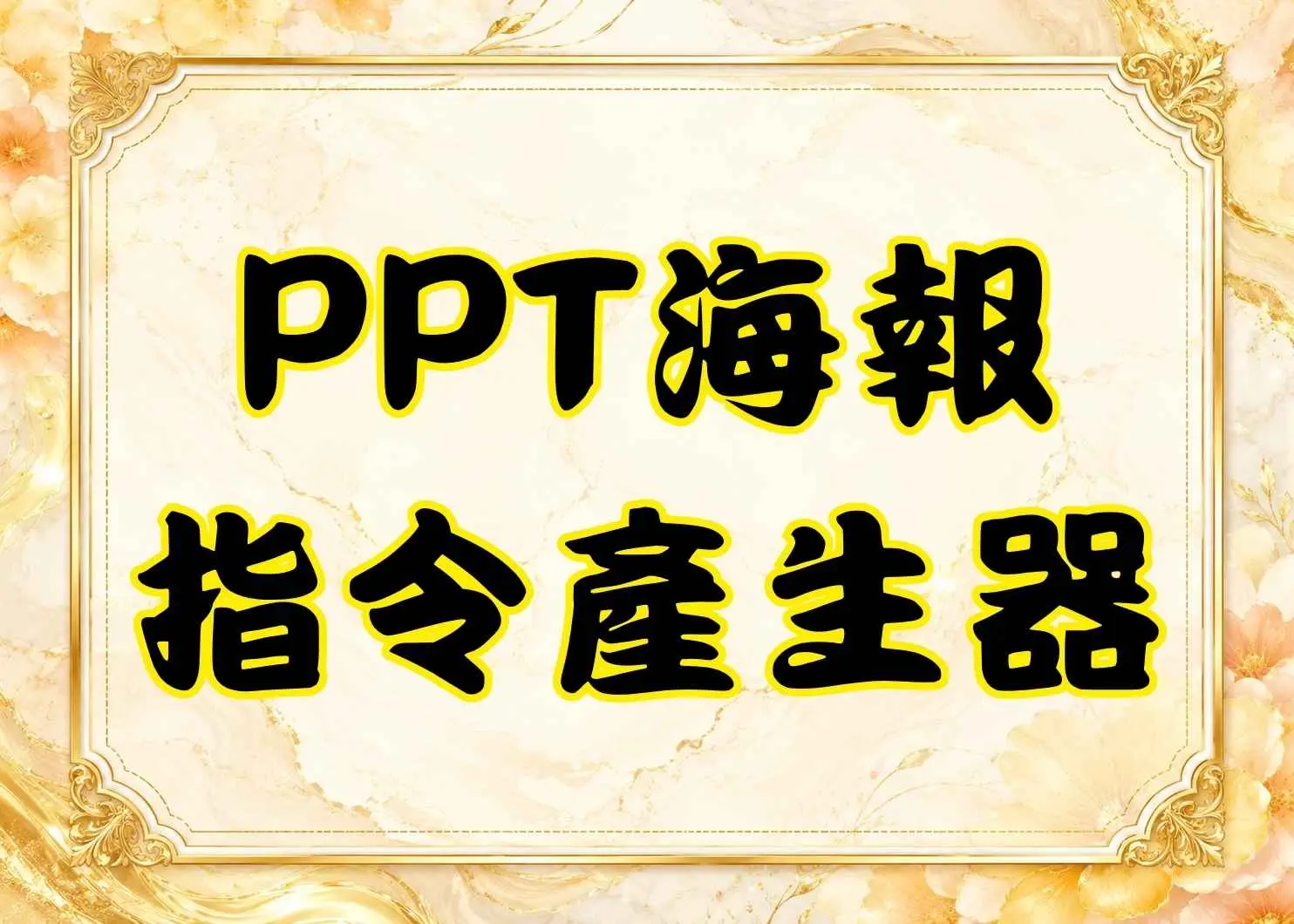 PPT海報提示詞產生器