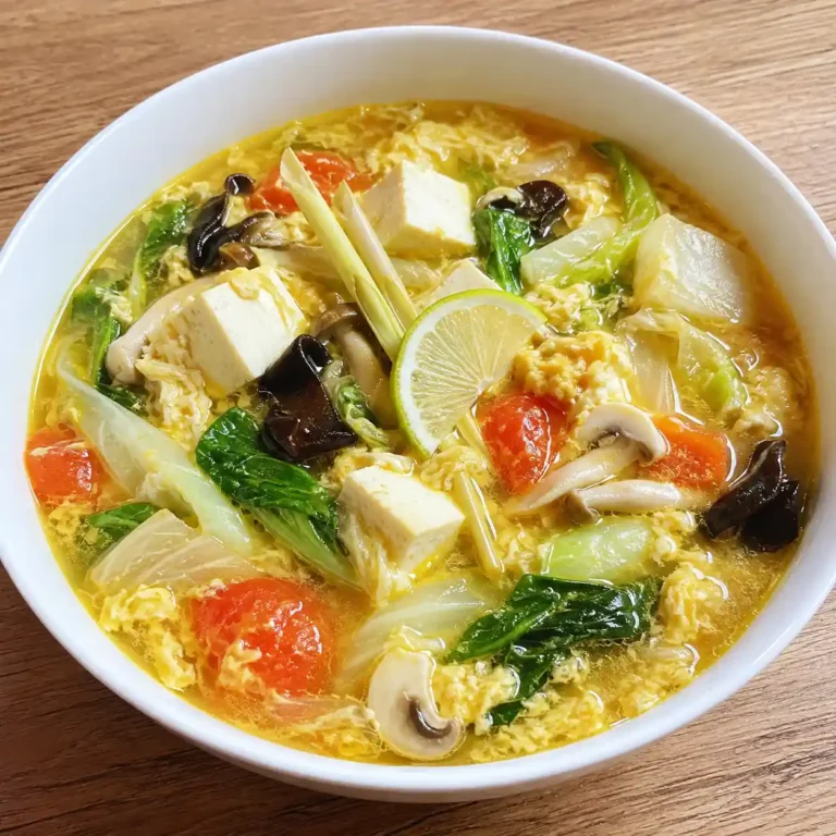 香茅咖哩豆腐番茄白菜湯盤