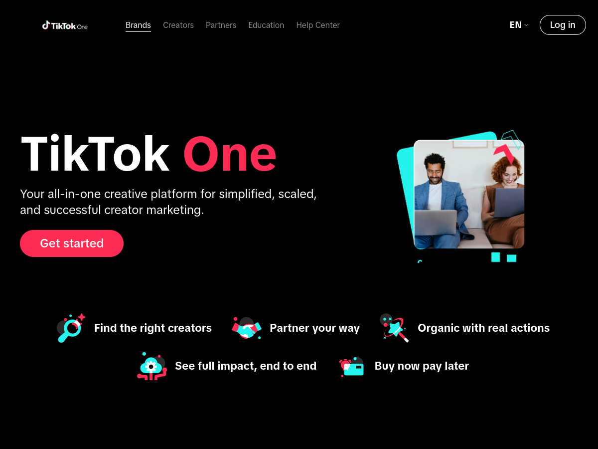 TikTok創作者服務中心 網站擷取圖