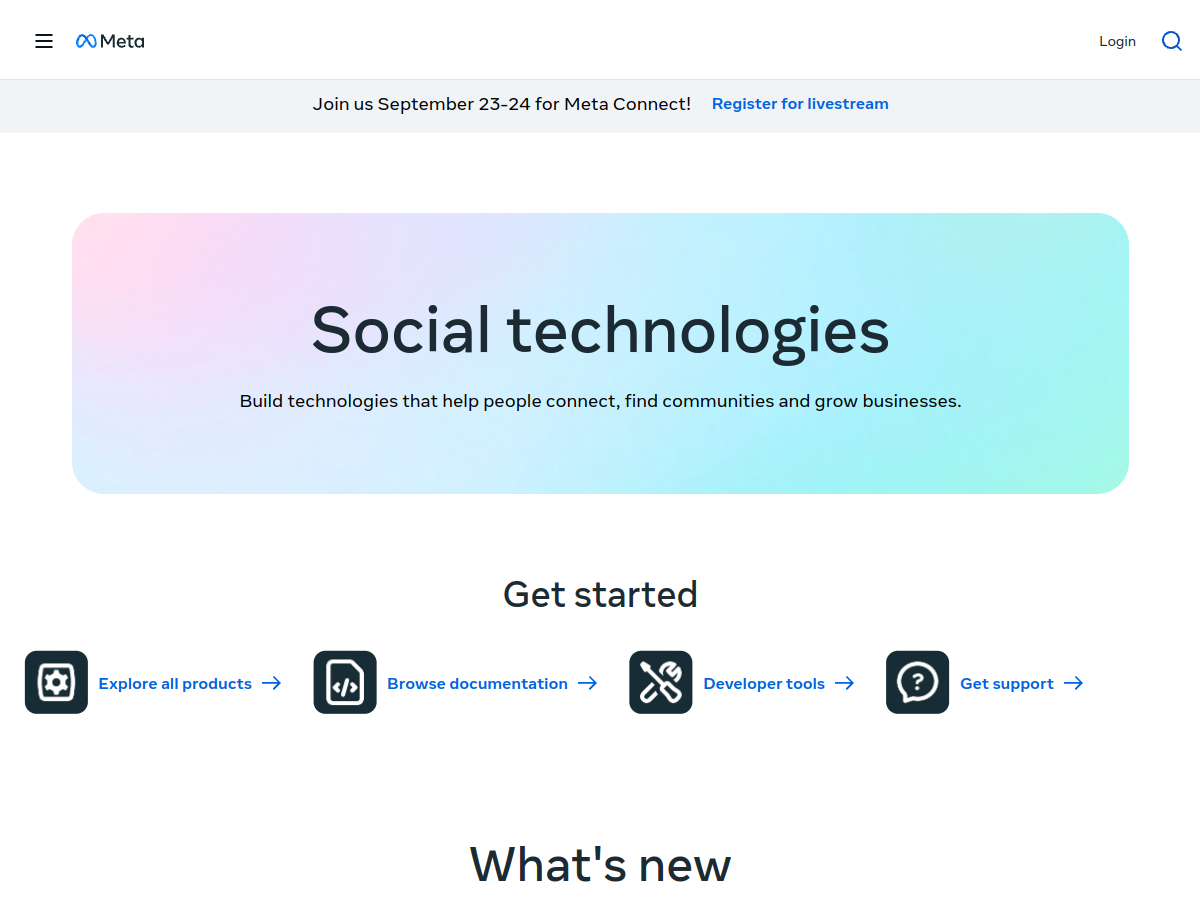 Facebook Developer 網站擷取圖