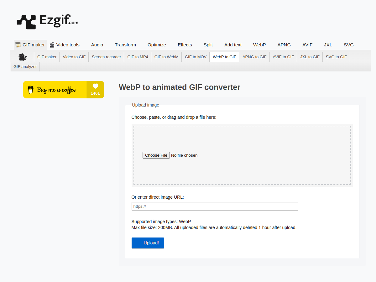 WebP to GIF 網站擷取圖