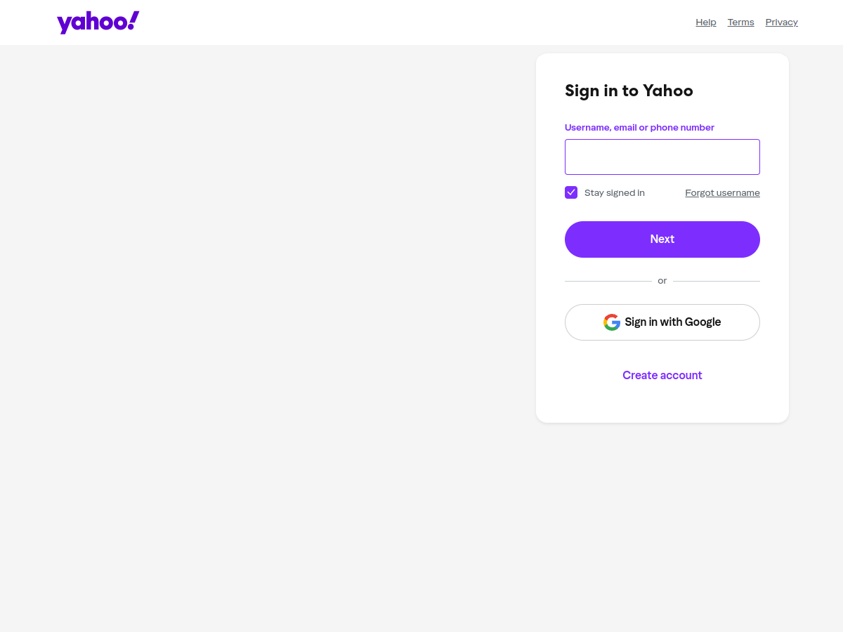 Yahoo mail 網站擷取圖