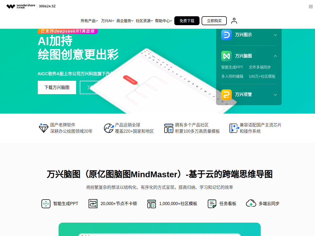 亿图脑图 網站擷取圖