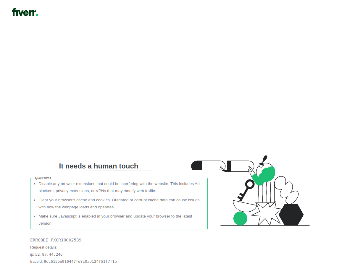 Fiverr 網站擷取圖