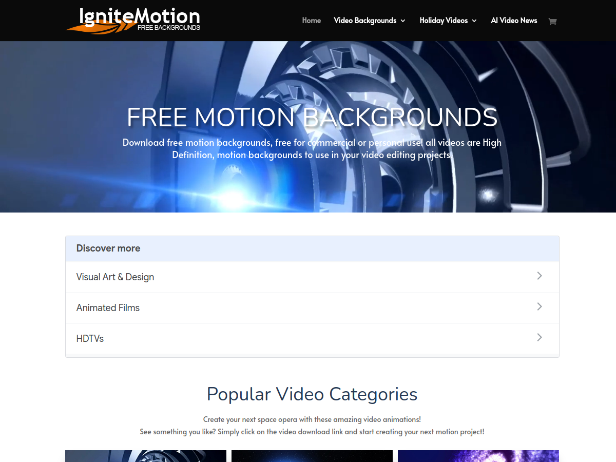 Ignitemotion 網站擷取圖
