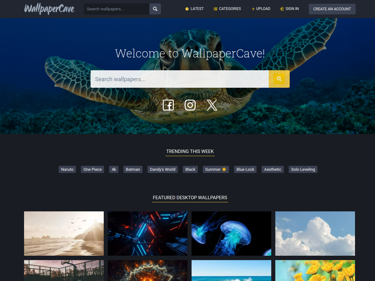 WallpaperCave 網站擷取圖