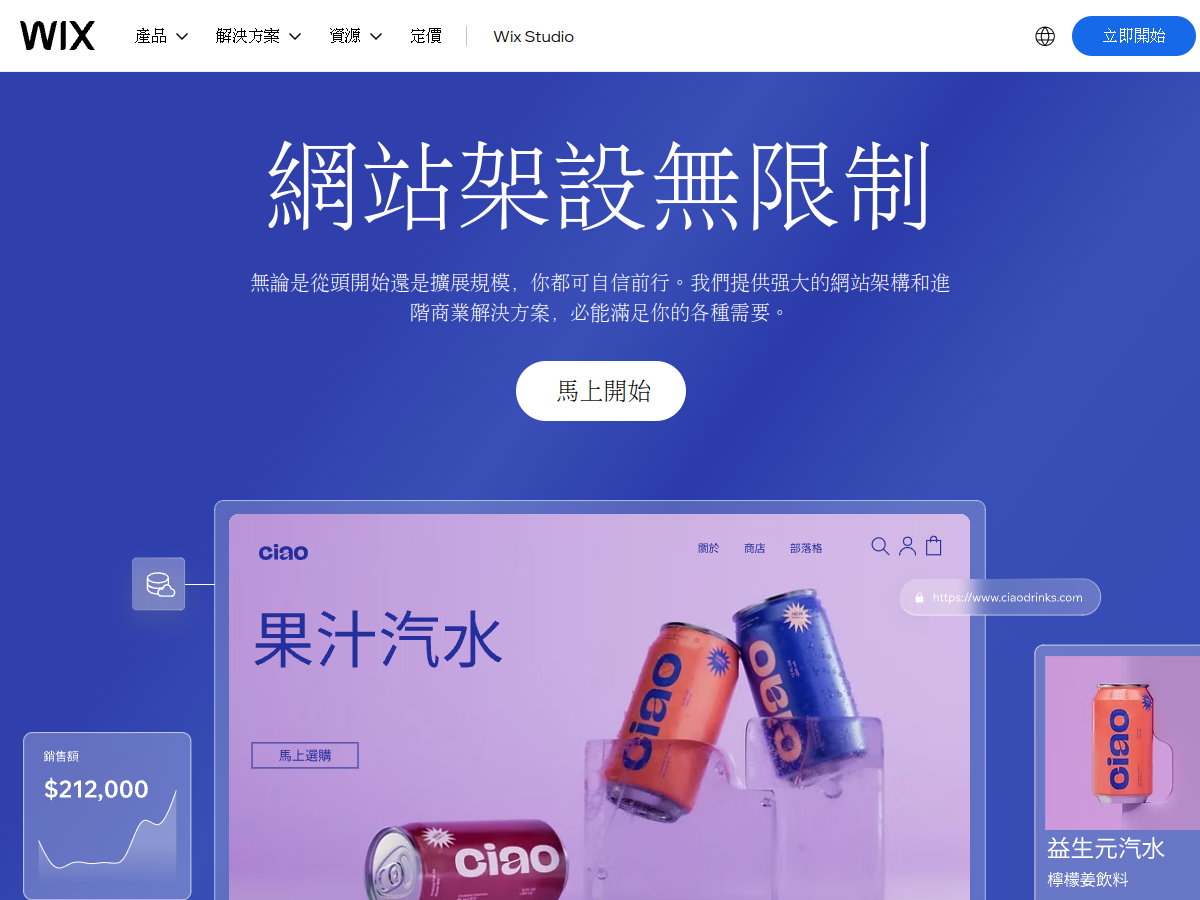 WIX 網站擷取圖