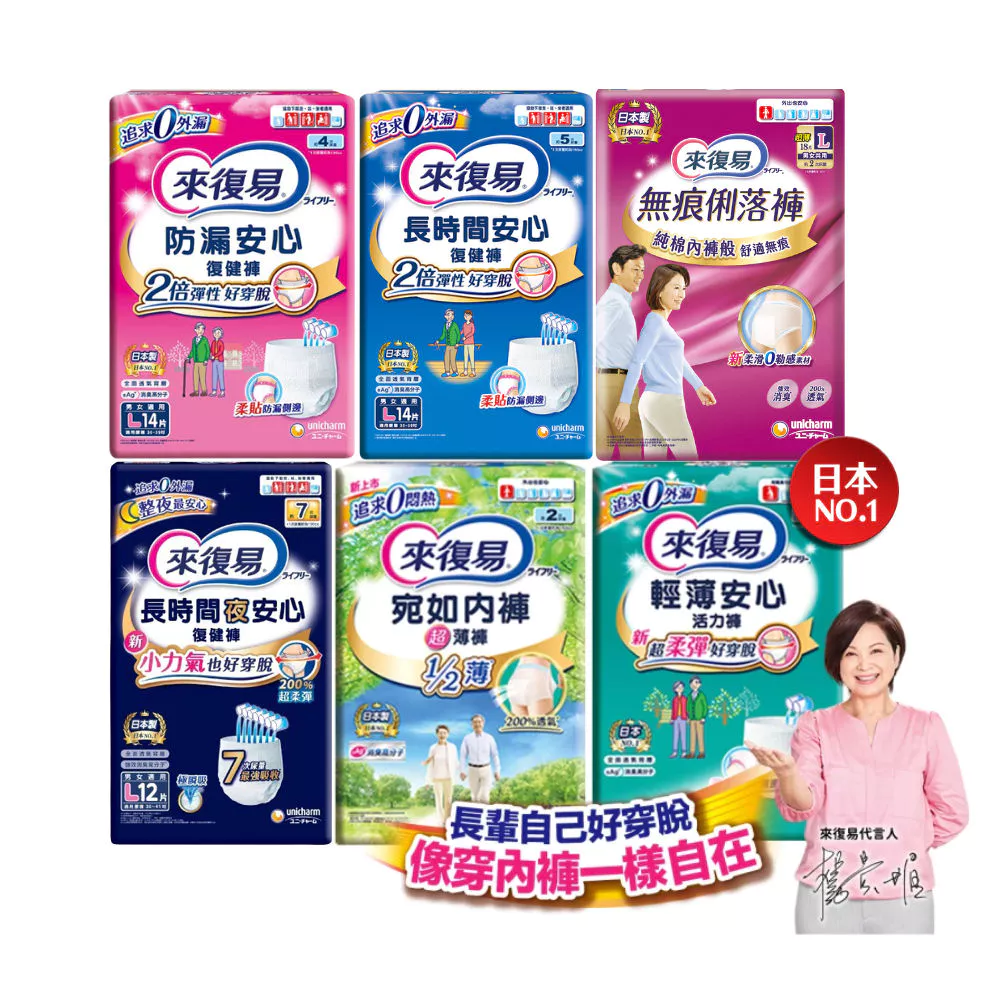 來復易成人紙尿褲復健褲系列選購要點：如何挑選符合日常需求的款式