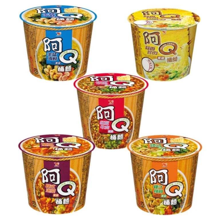 宵夜好夥伴！統一阿Q桶麵風味桶3入組，多種經典口味隨心挑選