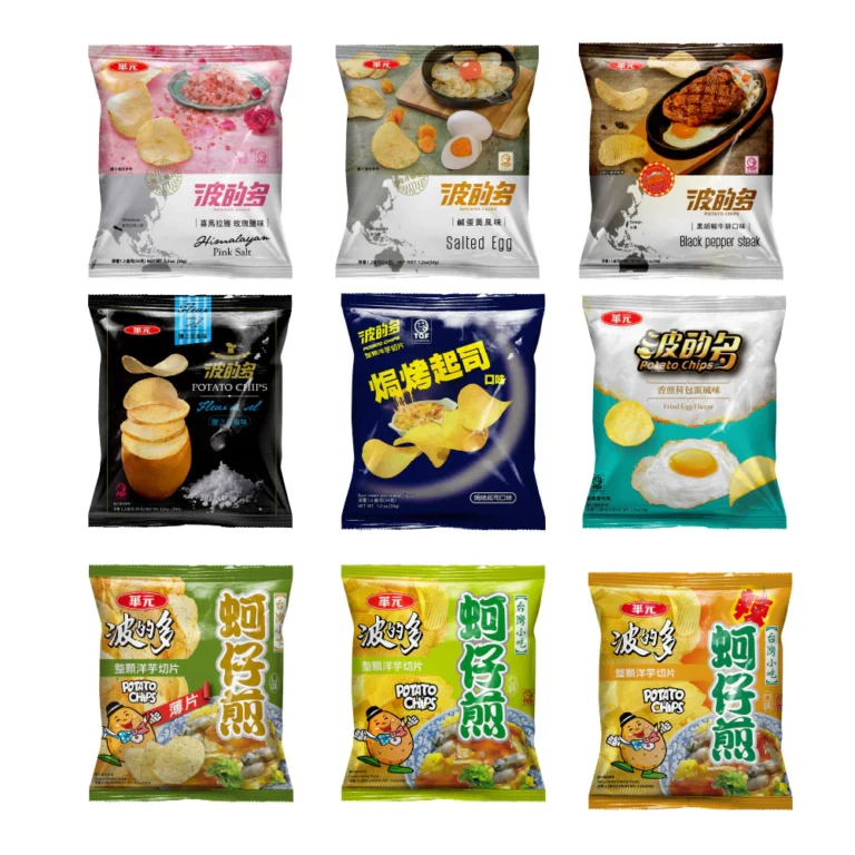 華元波的多洋芋片多種口味隨心選，追劇解饞的經典零食好選擇