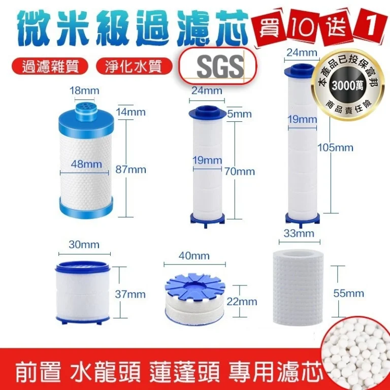 曼德旺蓮蓬頭濾芯選購指南：水質過濾與買10送1優惠怎麼看