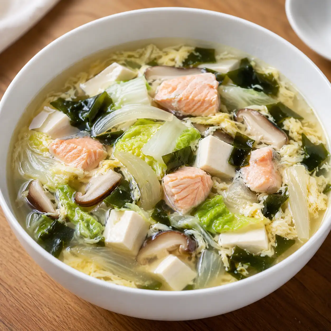 昆布豆腐鮭魚羹湯