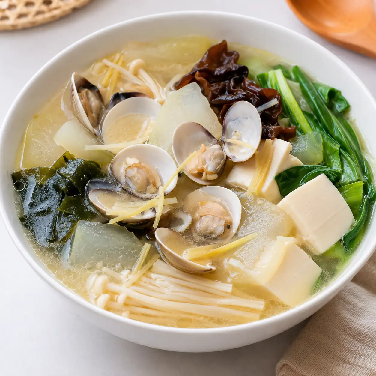 味噌冬瓜蛤蜊豆腐湯