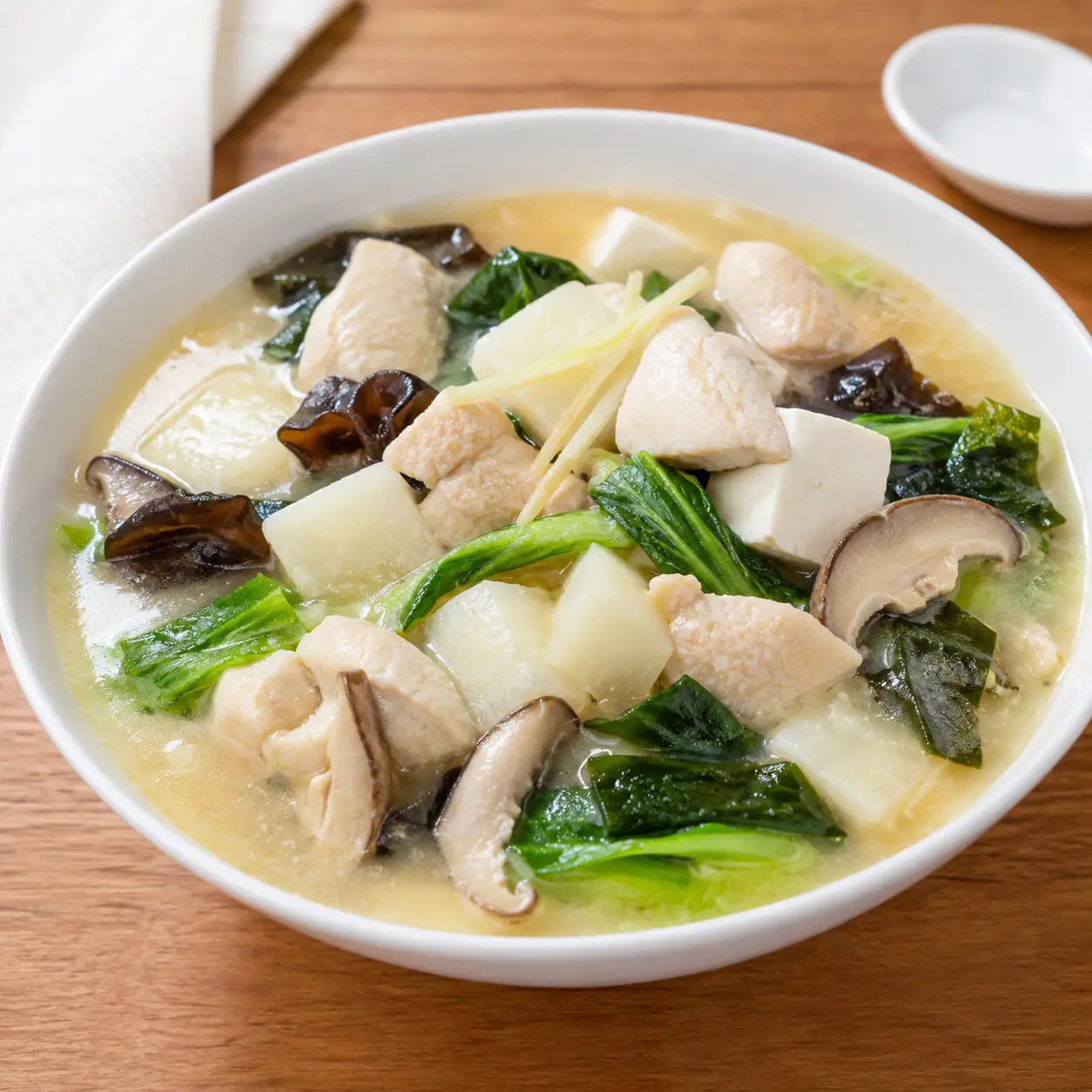 味噌山藥豆腐雞肉滑湯控量版