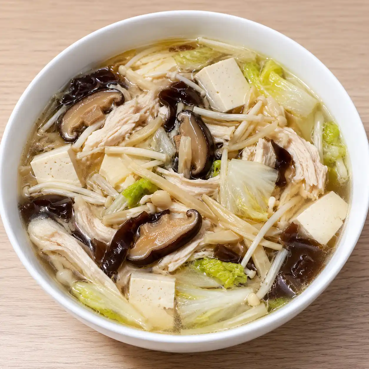 香菇筍絲雞絲酸香湯