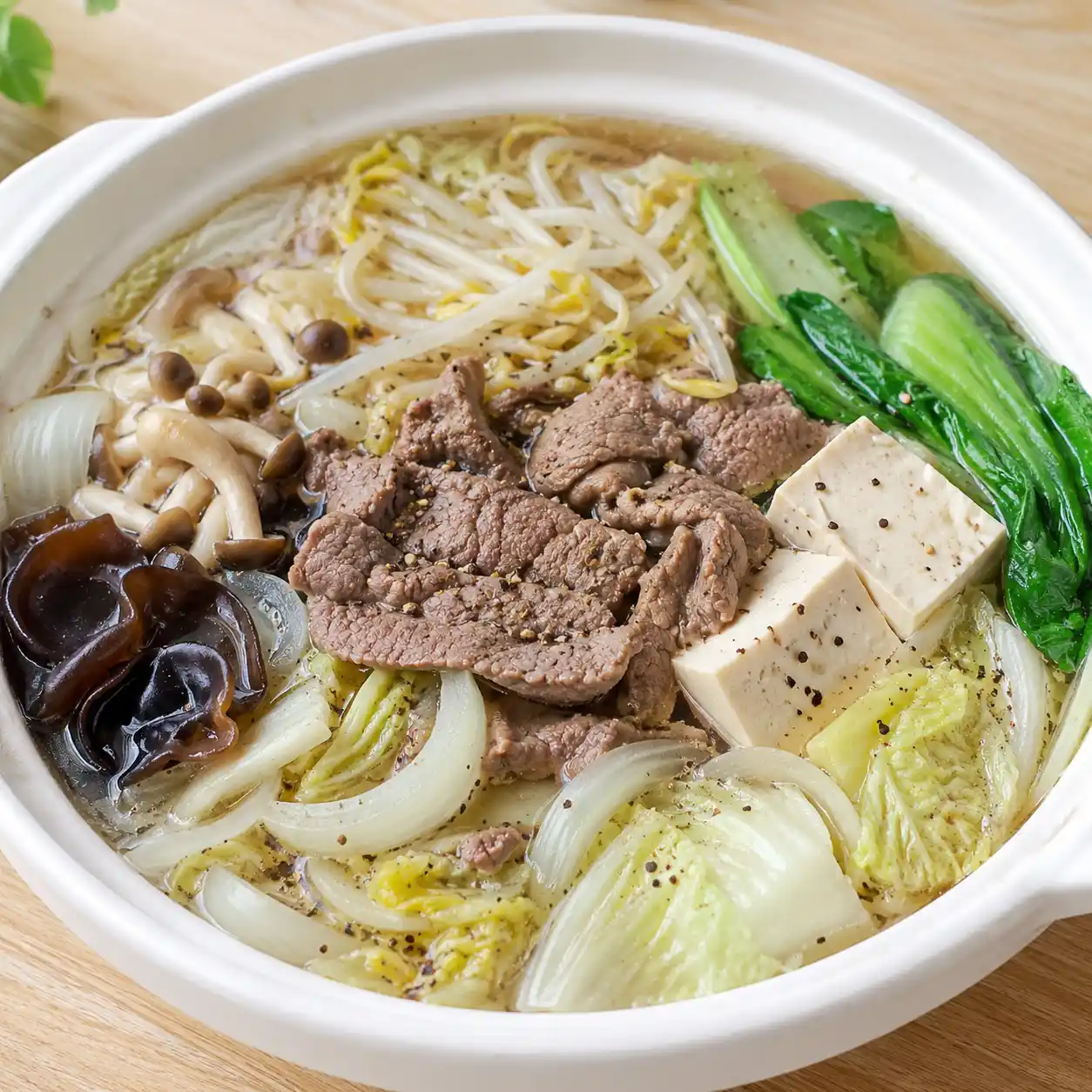 台式黑胡椒牛肉豆芽鍋