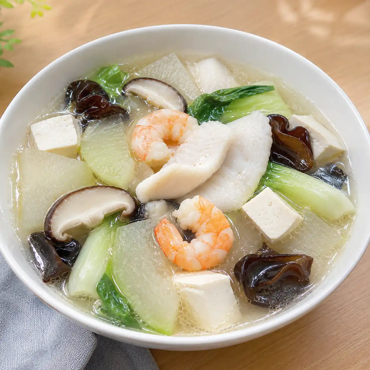海鮮冬瓜豆腐清湯