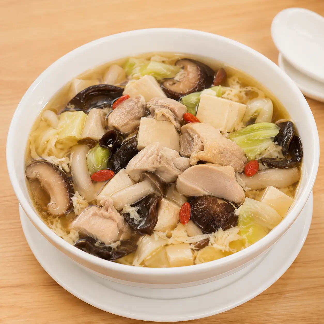 香菇藥膳感雞肉湯