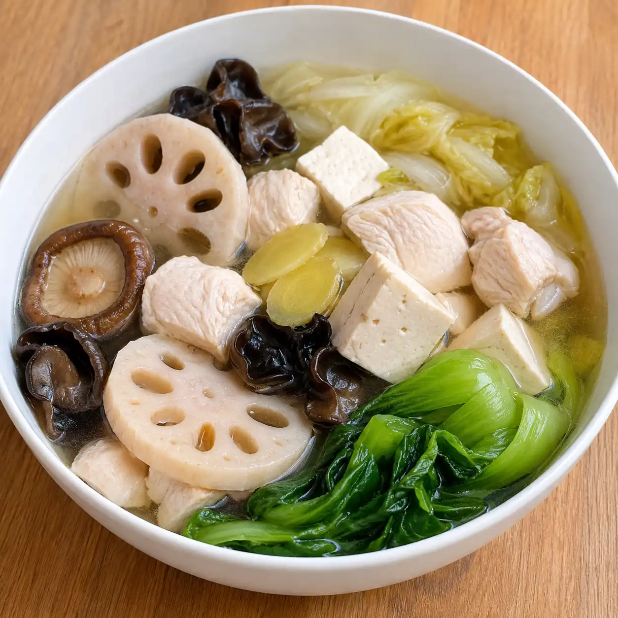 蓮藕雞胸木耳燉湯控量版