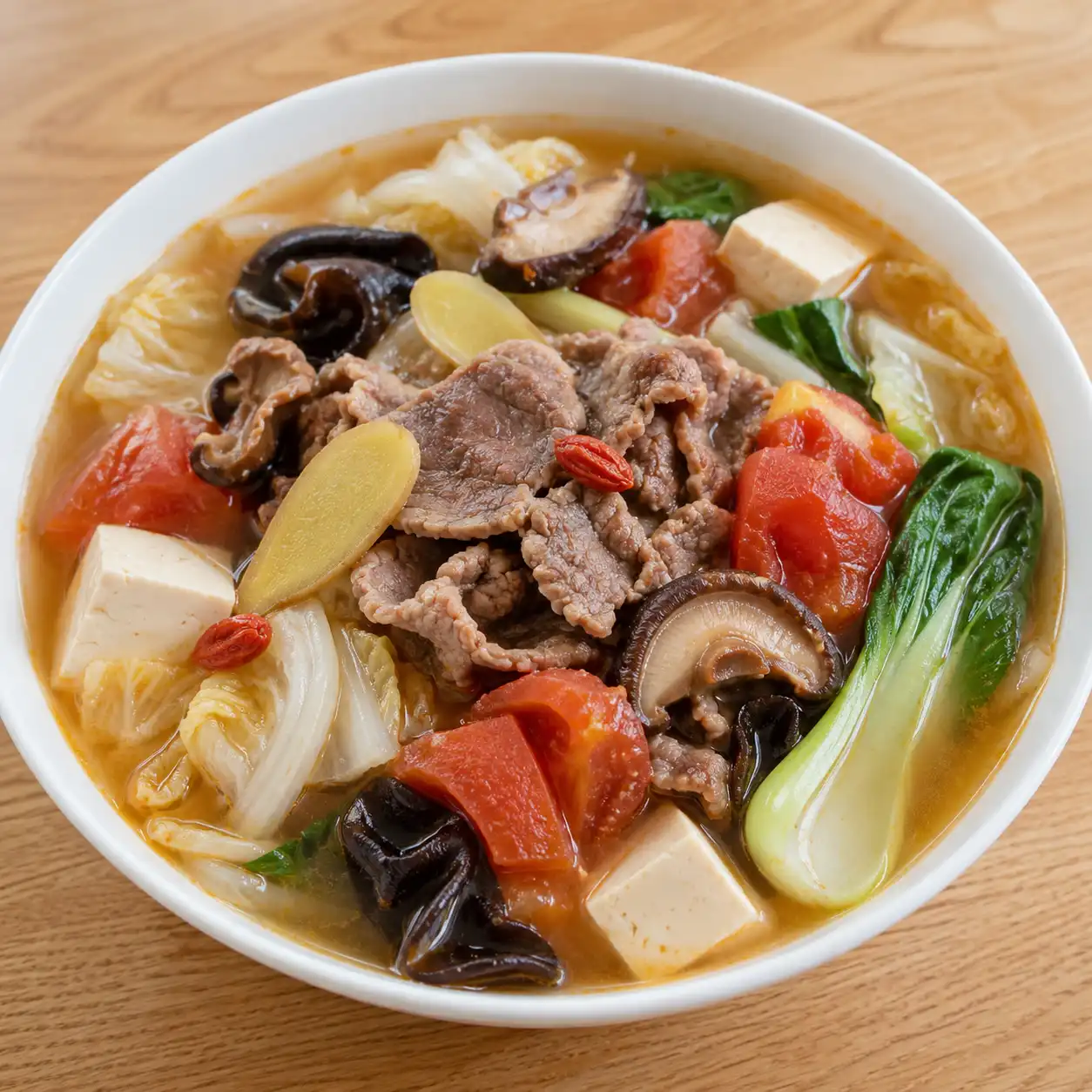藥膳感牛肉番茄蔬菜湯