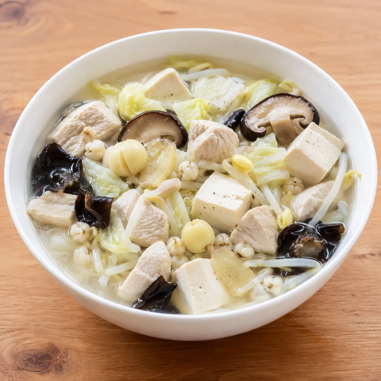 四神感雞胸豆腐湯低澱粉版