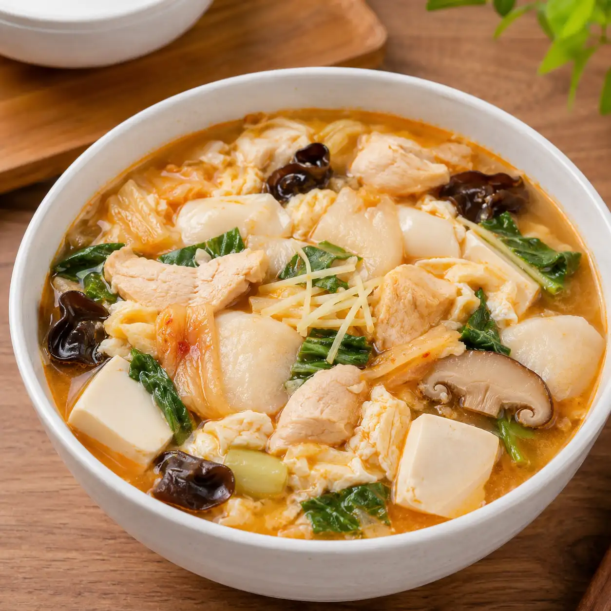 泡菜山藥豆腐滑湯控量版