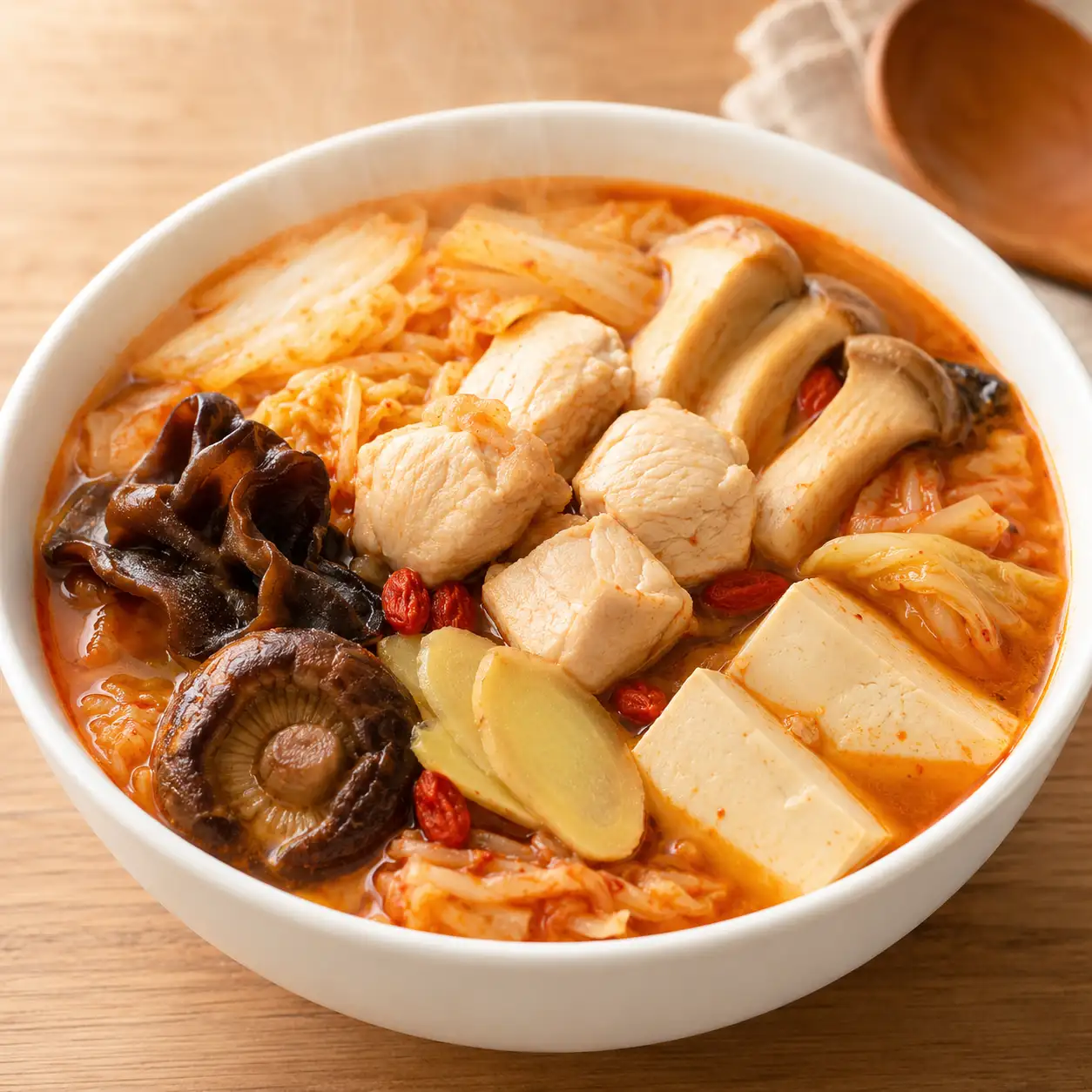 泡菜藥膳感菇菇雞湯