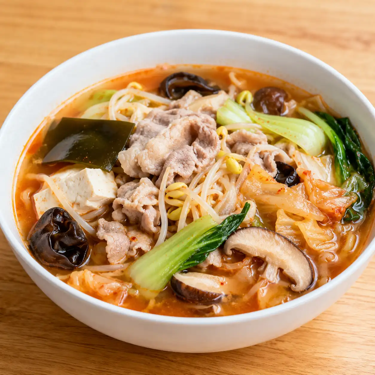 泡菜黑豆芽瘦肉昆布湯