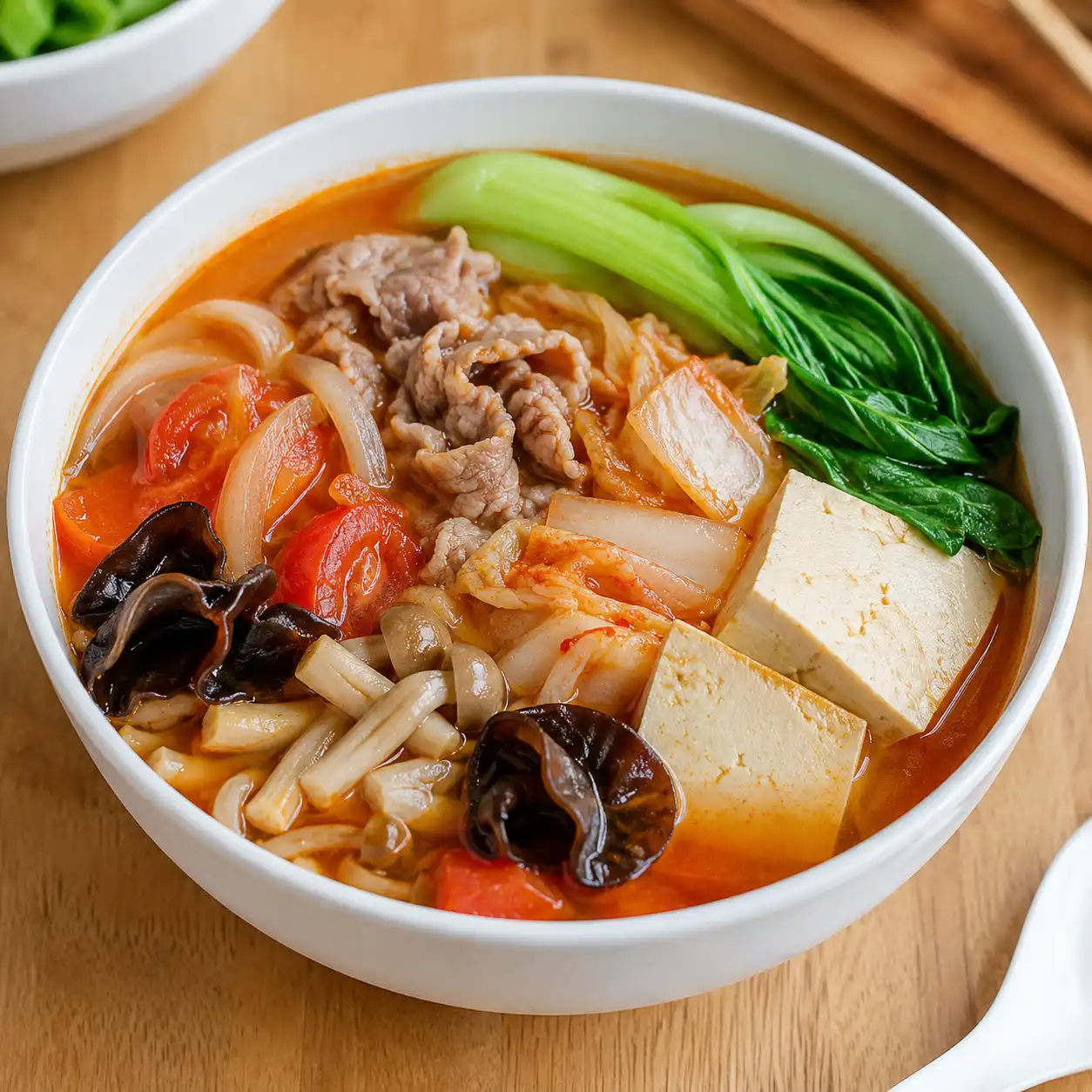 韓式泡菜牛肉番茄湯