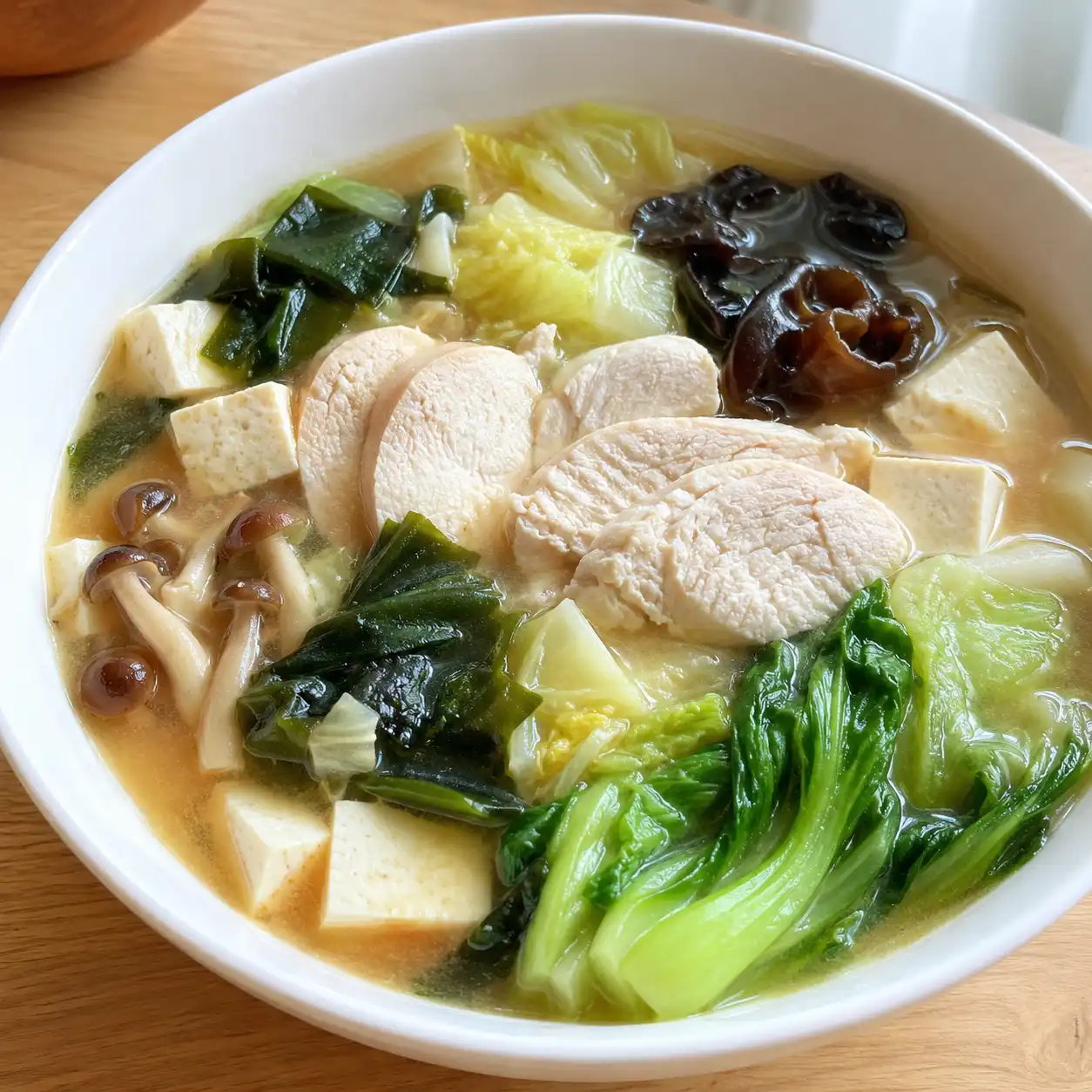 味噌雞胸海帶蔬菜鍋湯