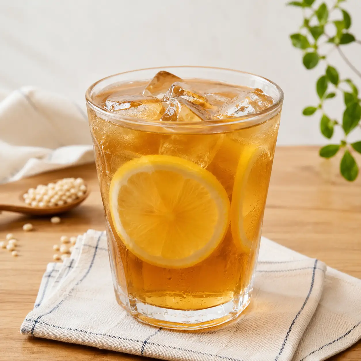 檸檬麥茶冰飲