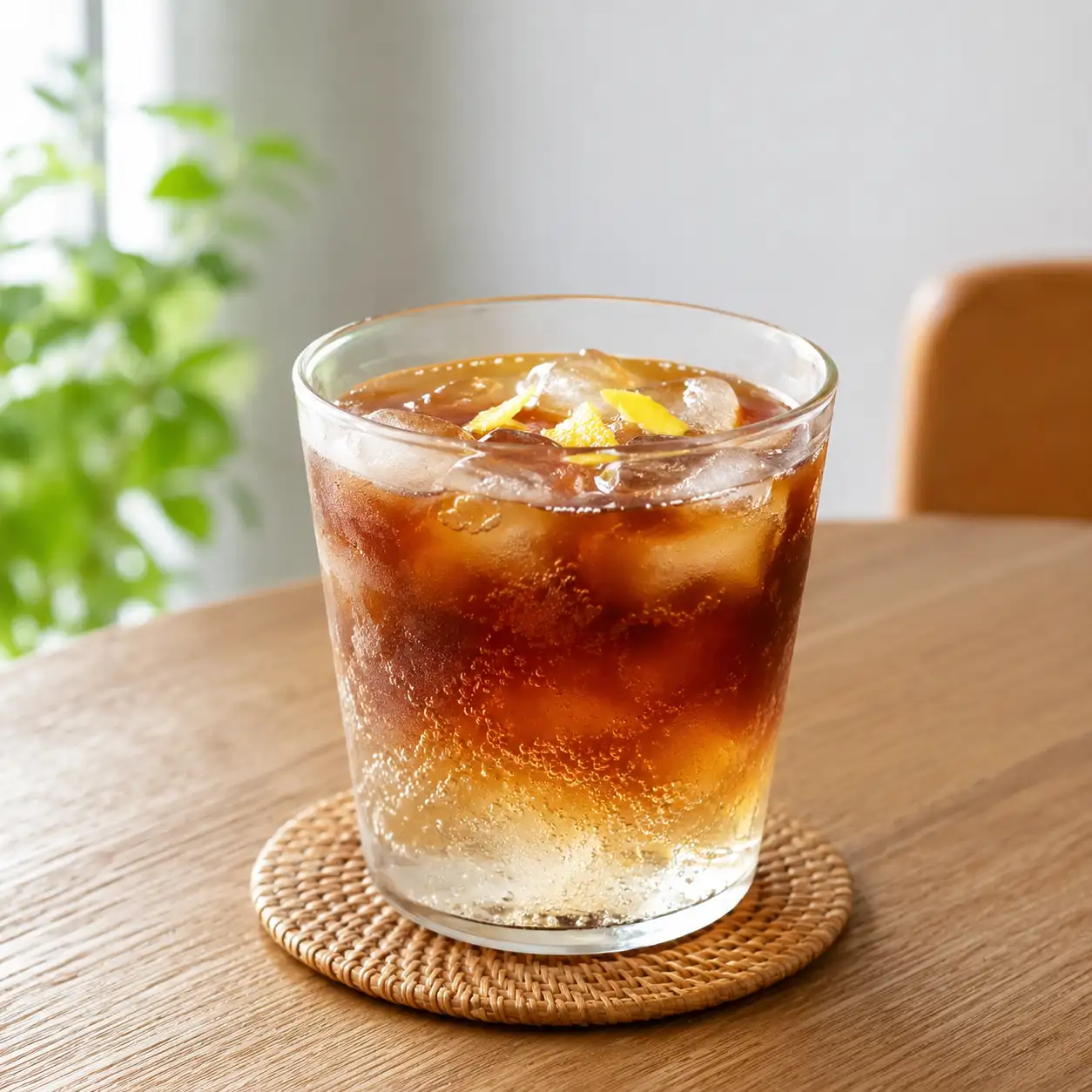 氣泡黑咖啡