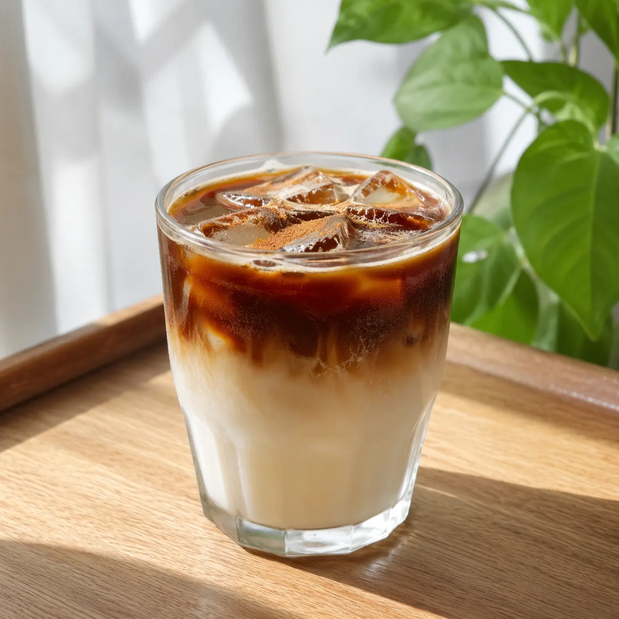豆漿黑咖啡冰飲