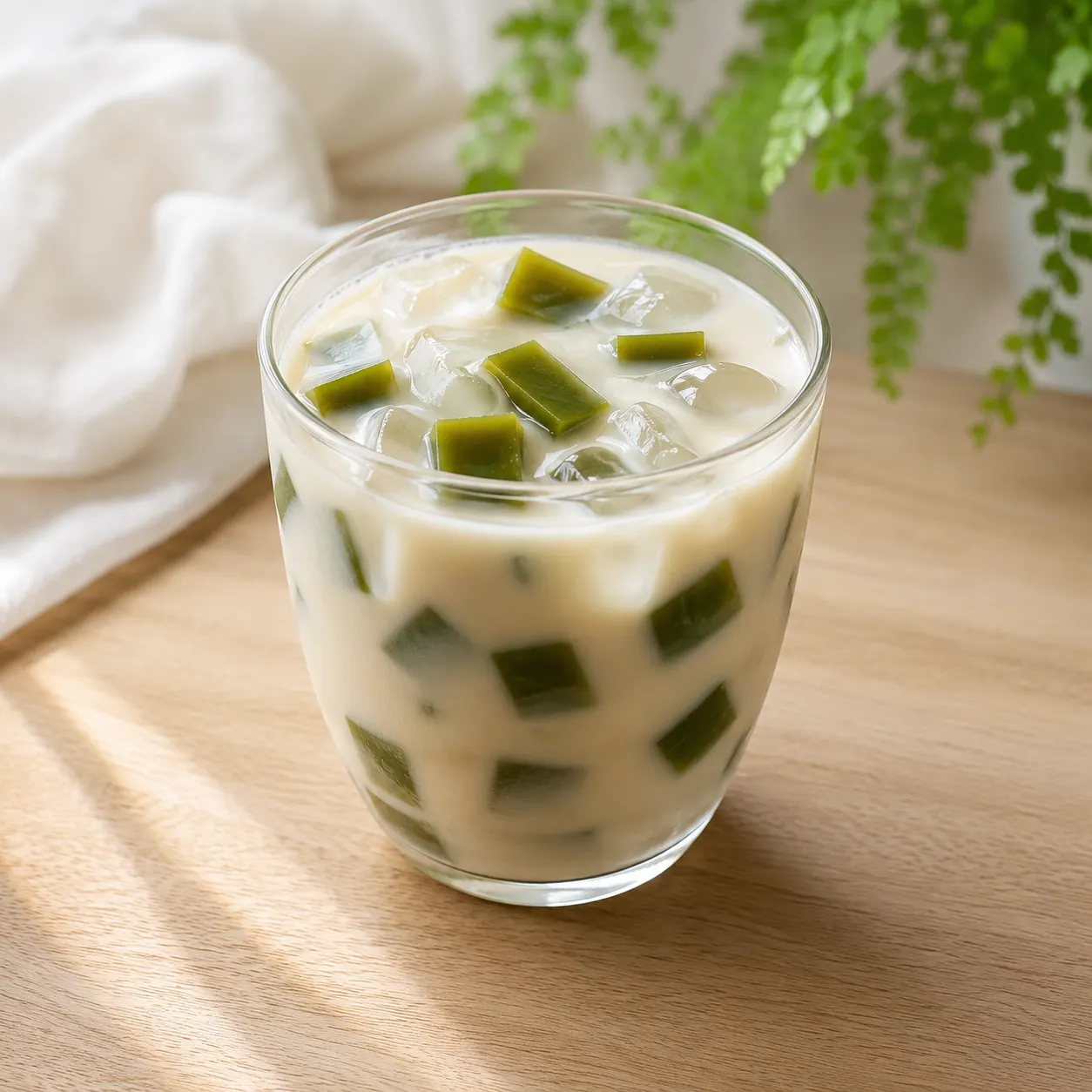 豆漿抹茶寒天杯