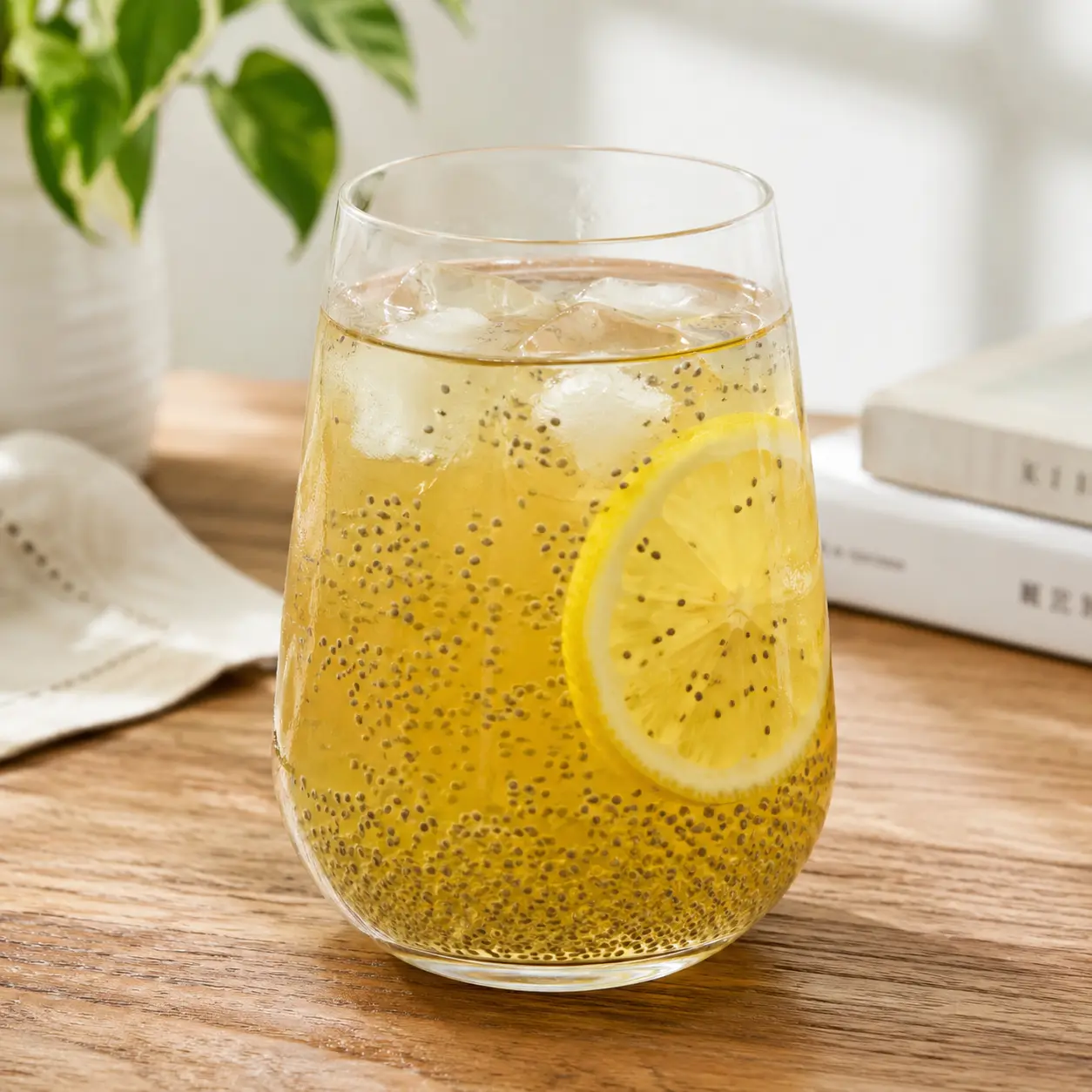 奇亞籽綠茶飲