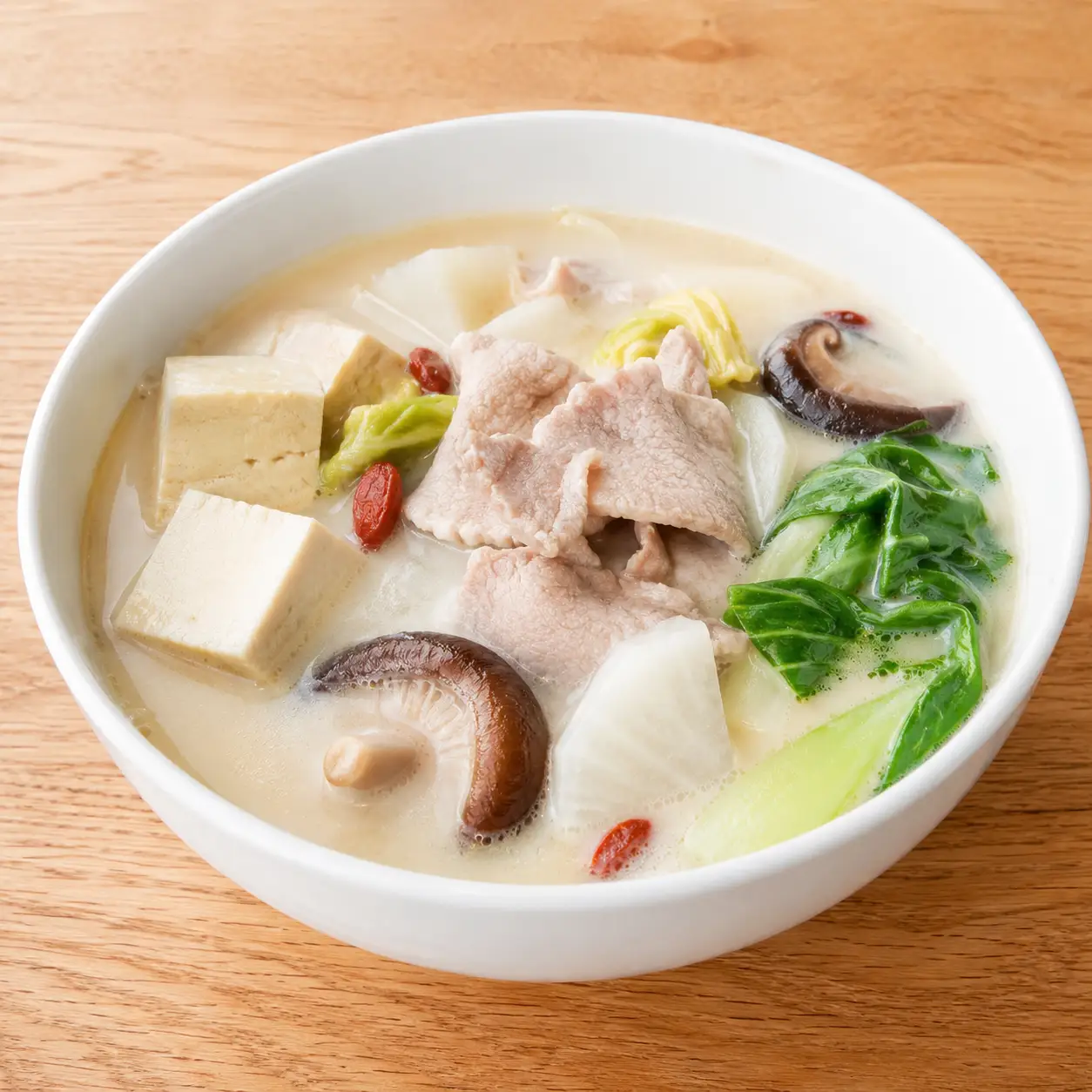 藥膳感瘦肉豆漿白湯