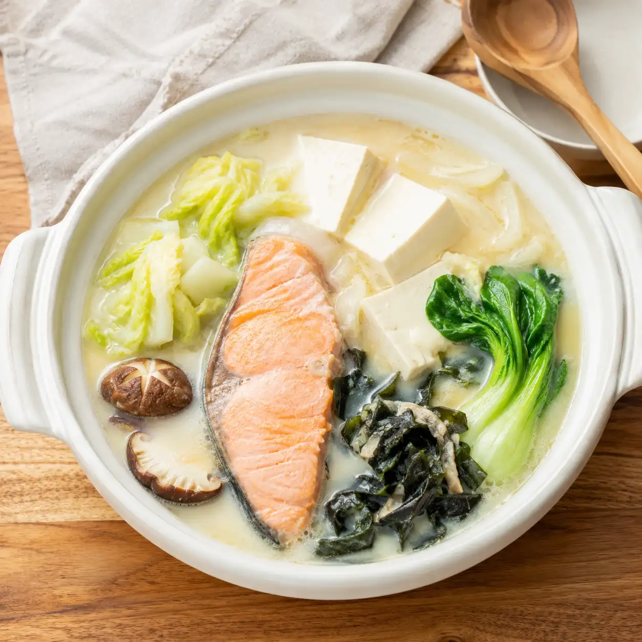 味噌鮭魚豆漿白湯