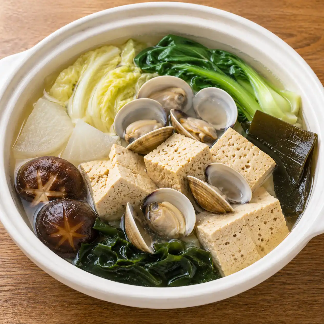 昆布蛤蜊凍豆腐清鍋