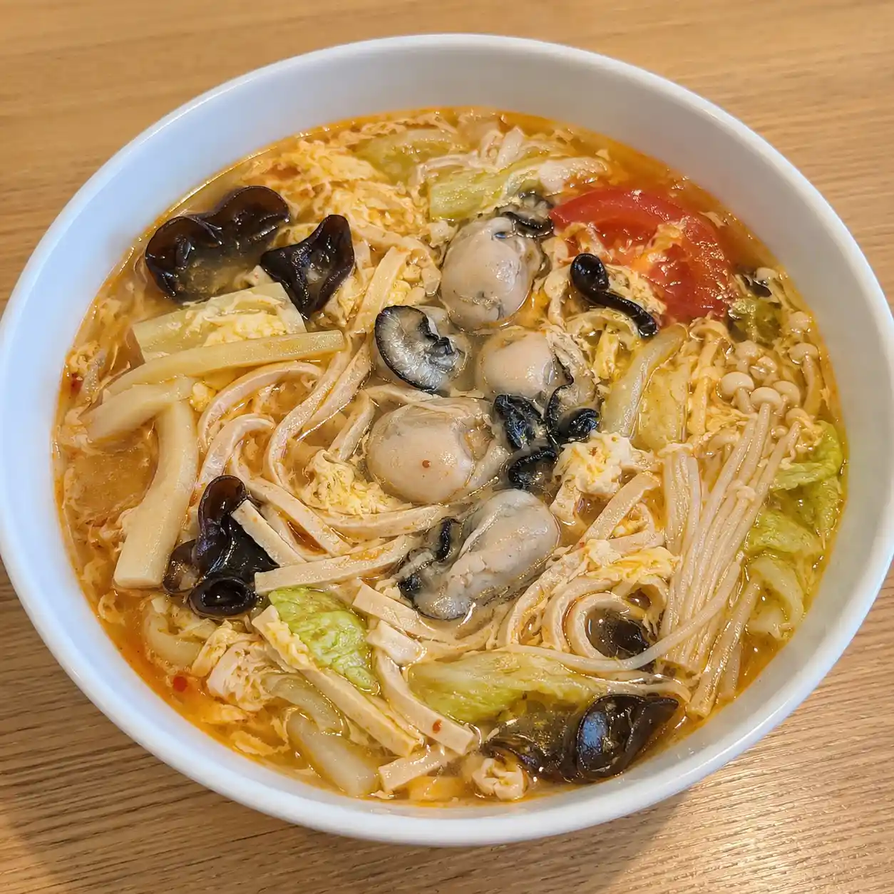 酸辣鮮蚵千張麵線感