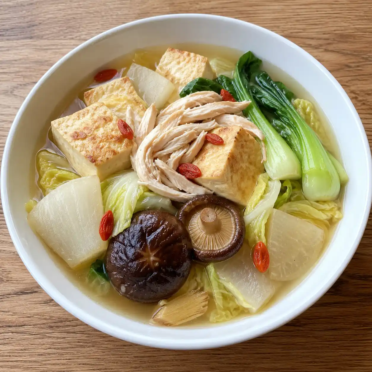 藥膳感雞絲滷豆腐