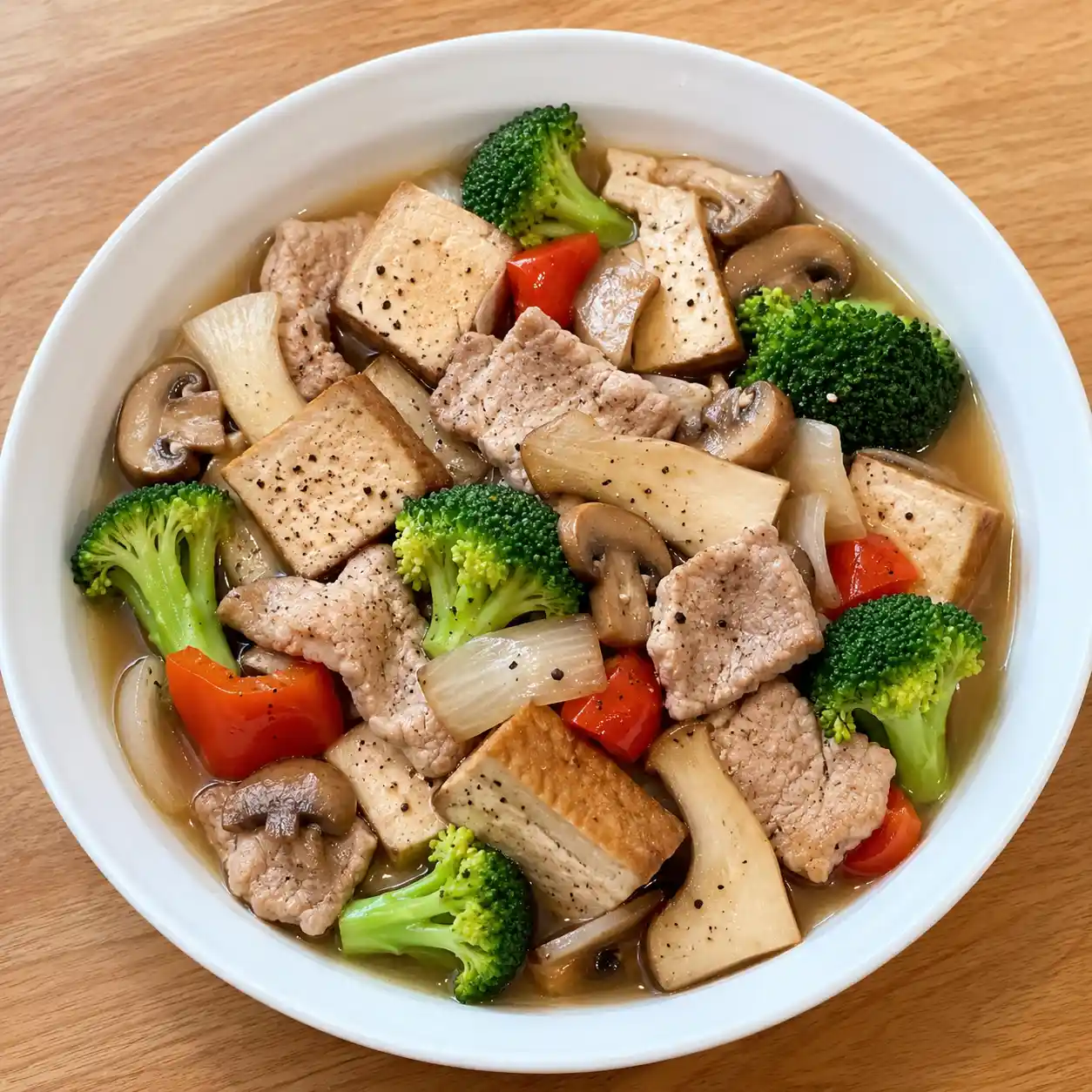 黑胡椒瘦肉滷豆干