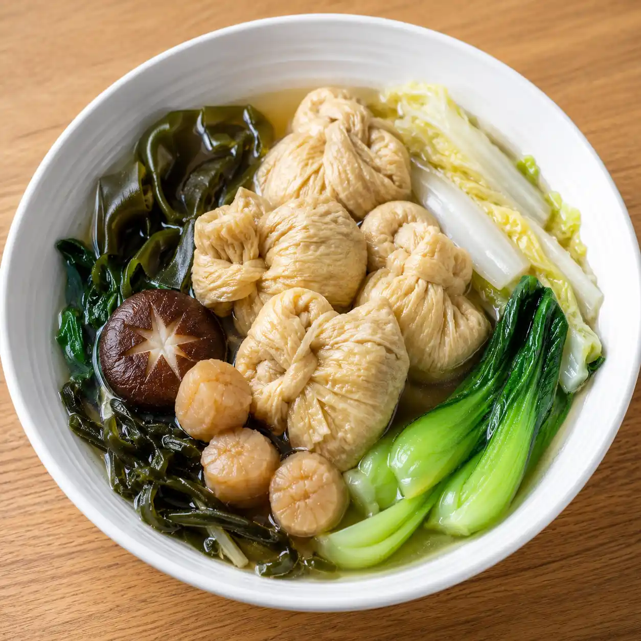 昆布干貝滷豆皮結