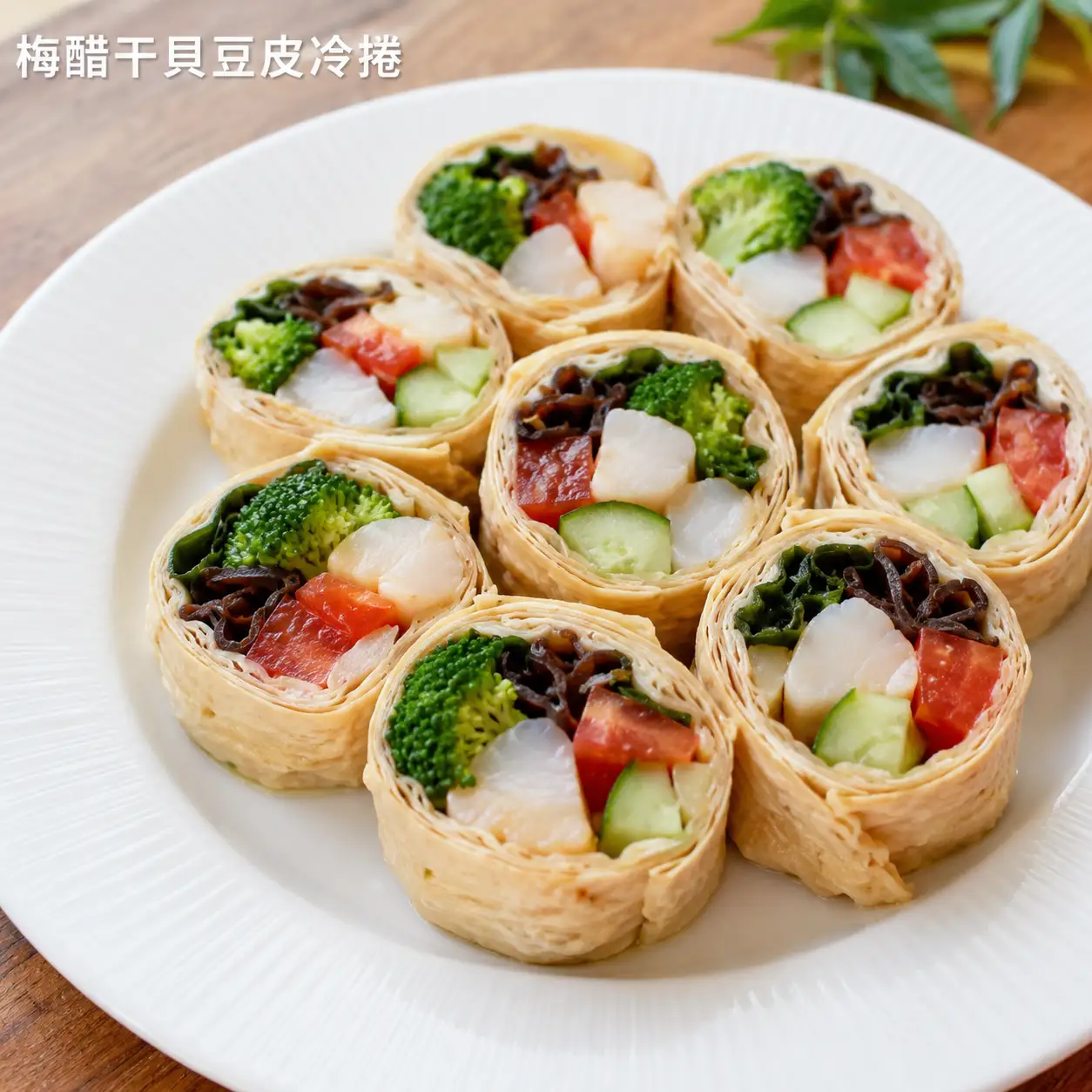 藥膳感瘦肉豆皮菜捲