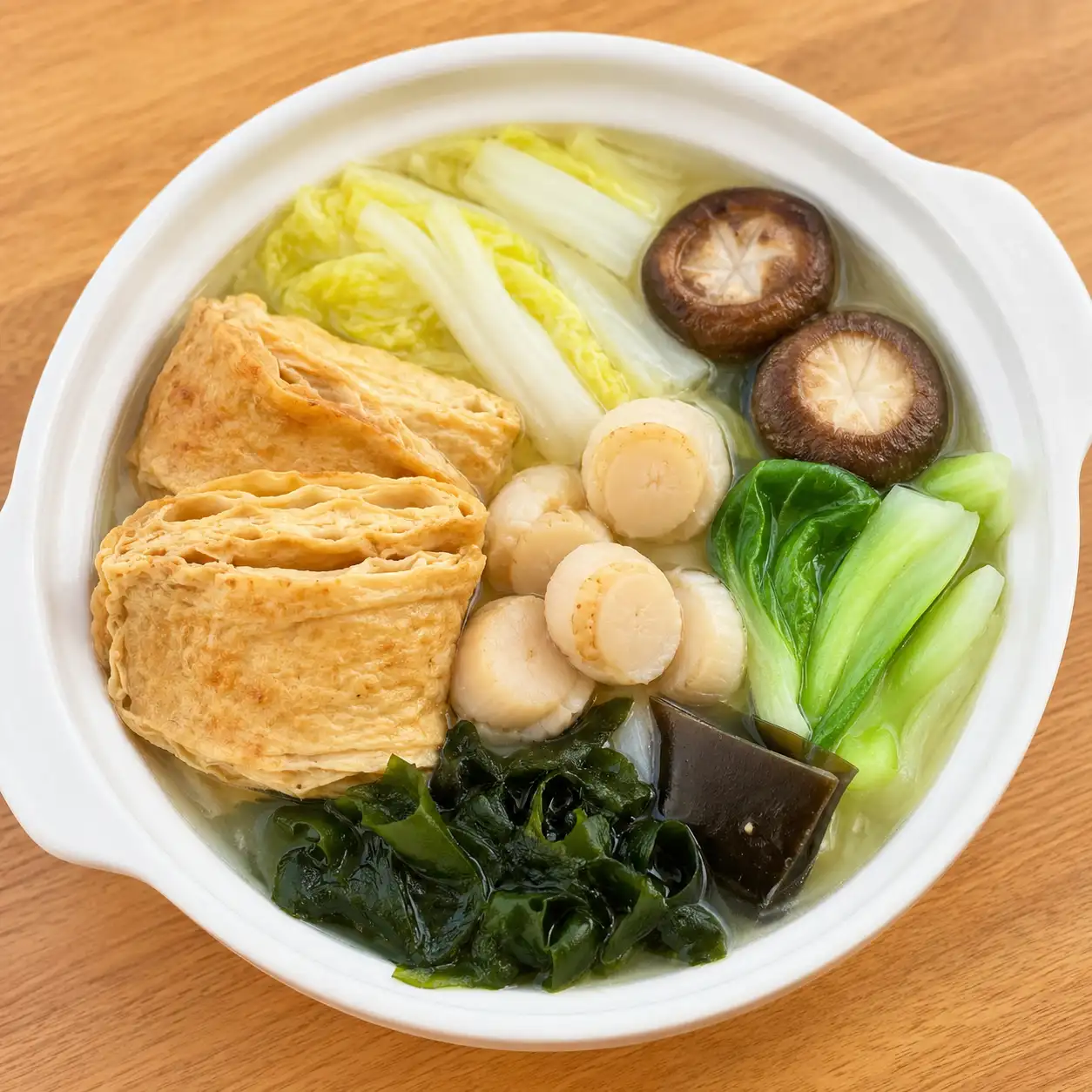 昆布干貝豆包海帶芽鍋