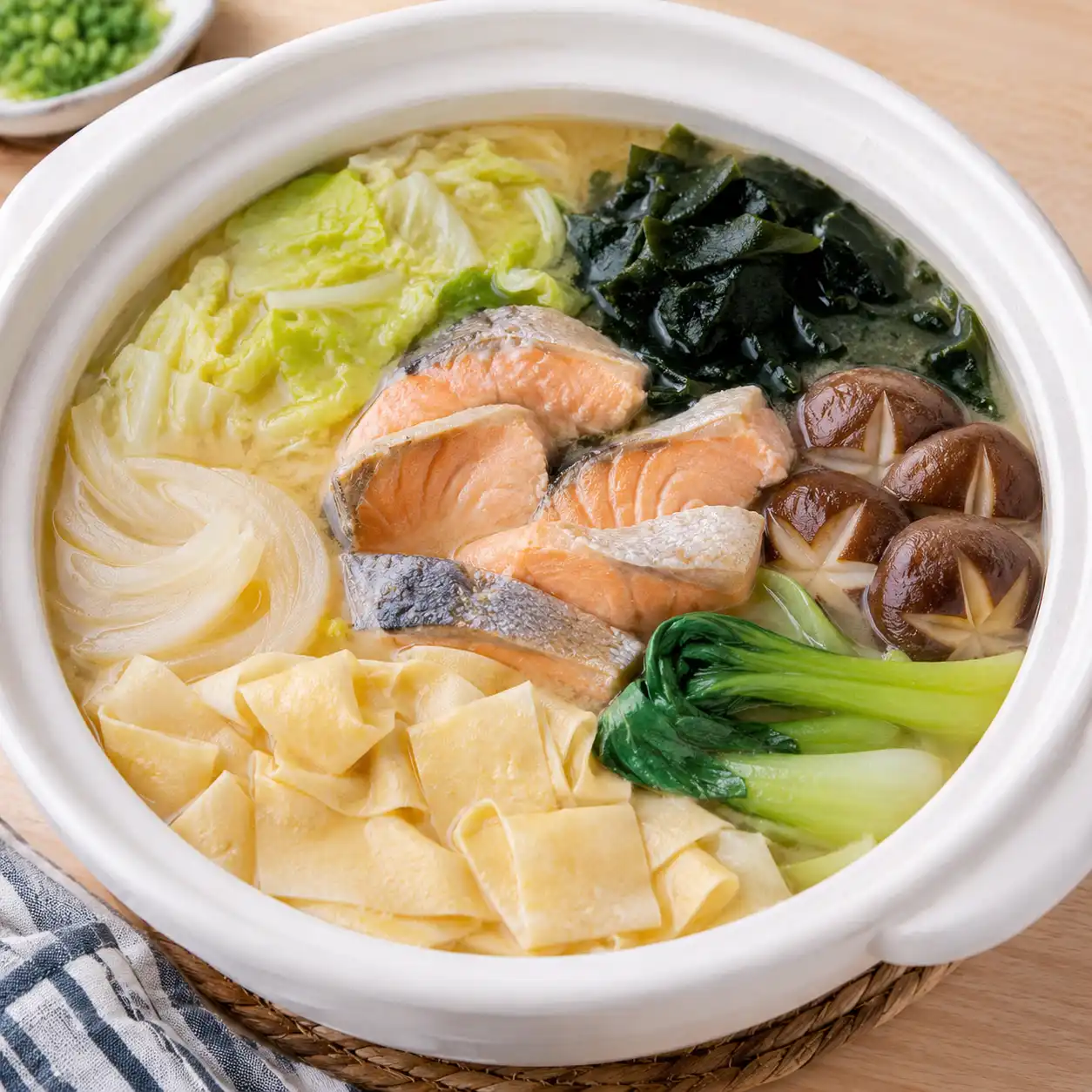 味噌鮭魚千張鍋