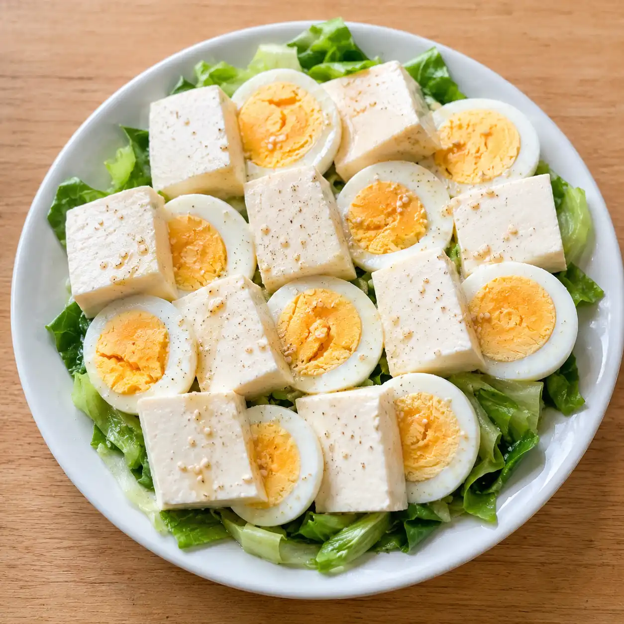 芝麻香豆腐蛋沙拉