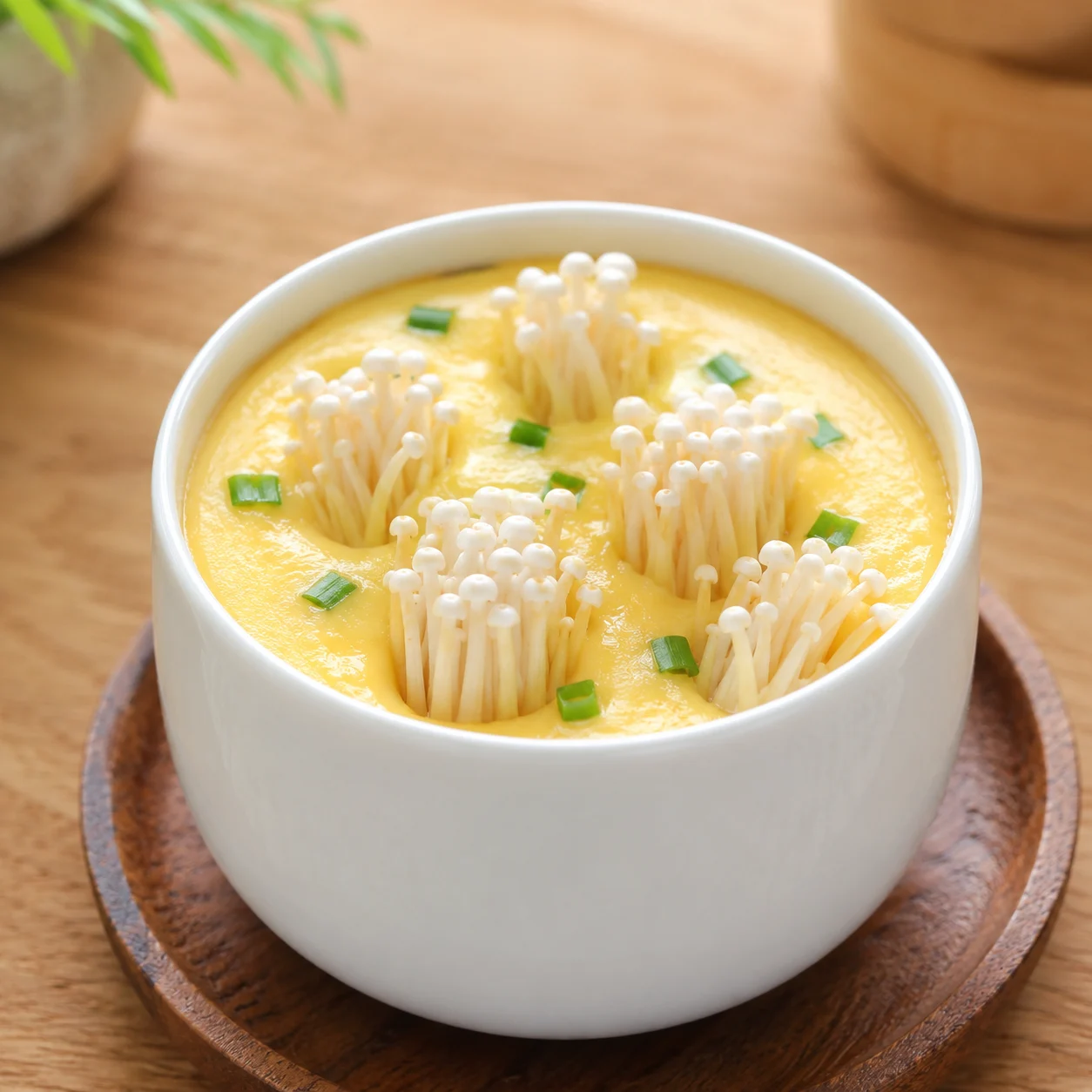 金針菇束茶碗蒸