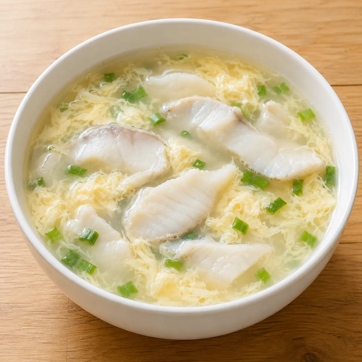 魚片雪花蛋湯