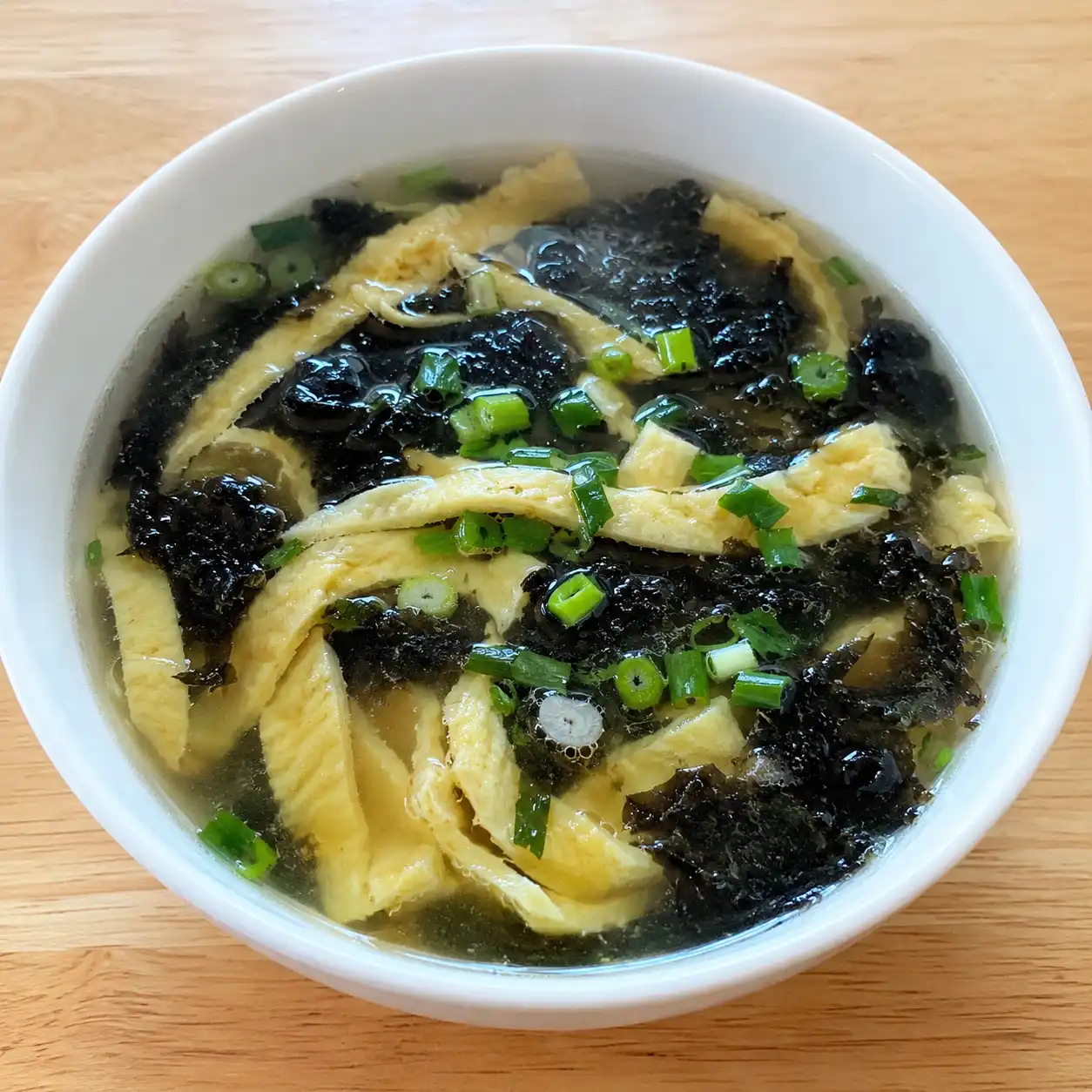 紫菜薄蛋片湯少鹽版