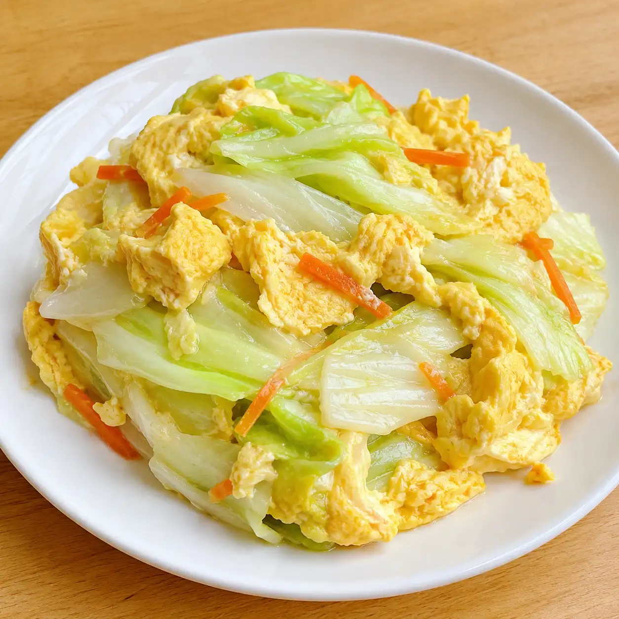 高麗菜厚切滑蛋